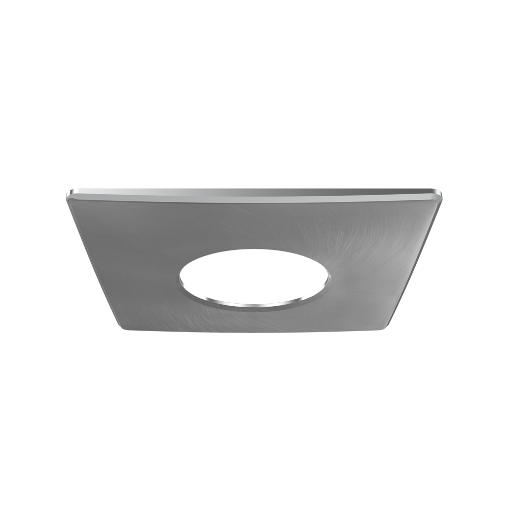 Rosace carrée pour Tipa, fixe, nickel brossé