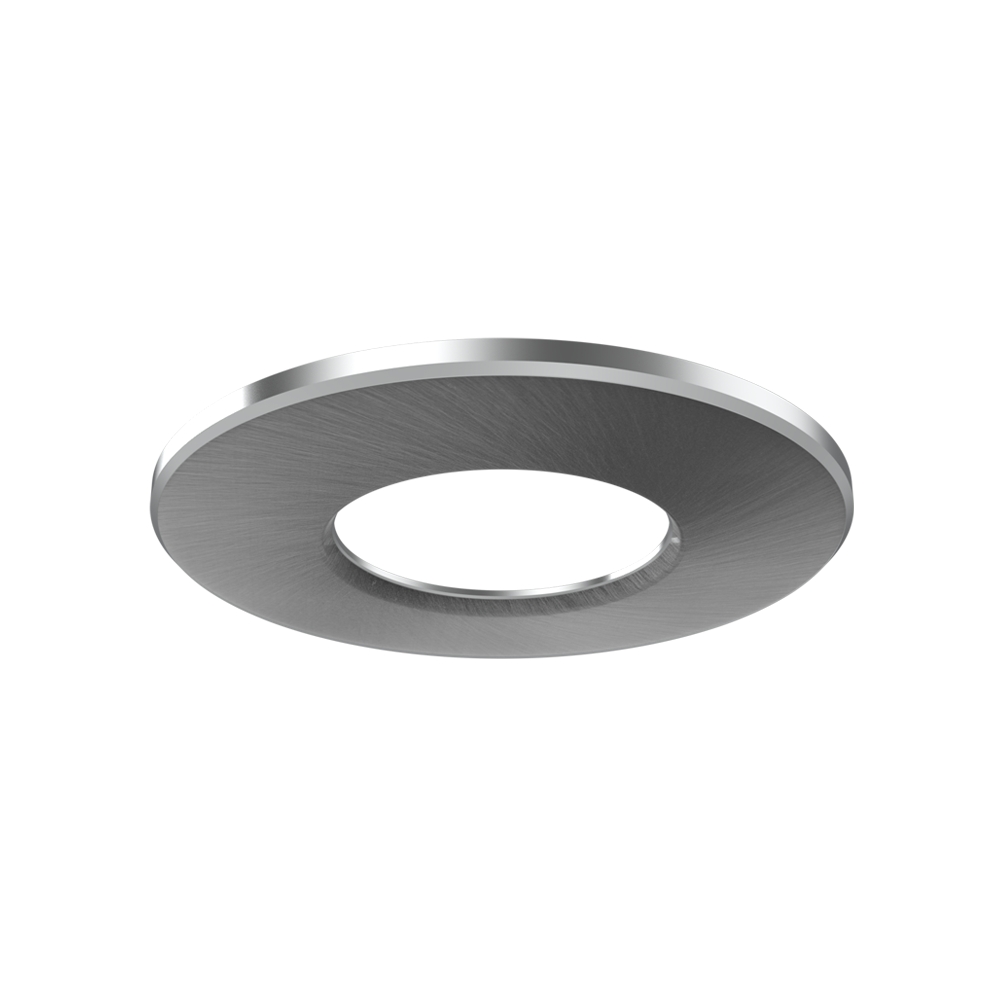 Rosace ronde pour Tipa, fixe, nickel brossé