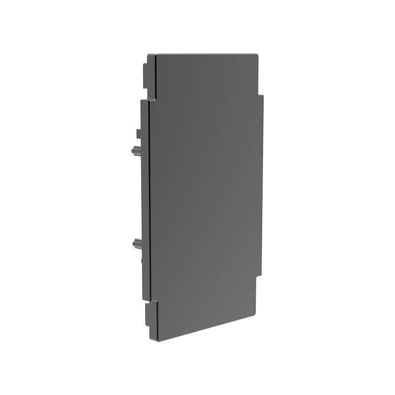 Endkappe D, für Kombination S511-S512, ohne Loch, schwarz